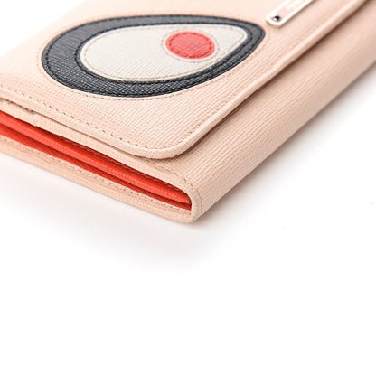 Fendi Vitello Elite Monster Continental Wallet Rosa Plaster 7 of 10