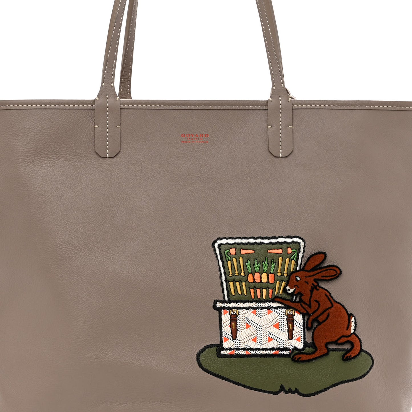 Goyardine Reversible Bunny Anjou GM Grey