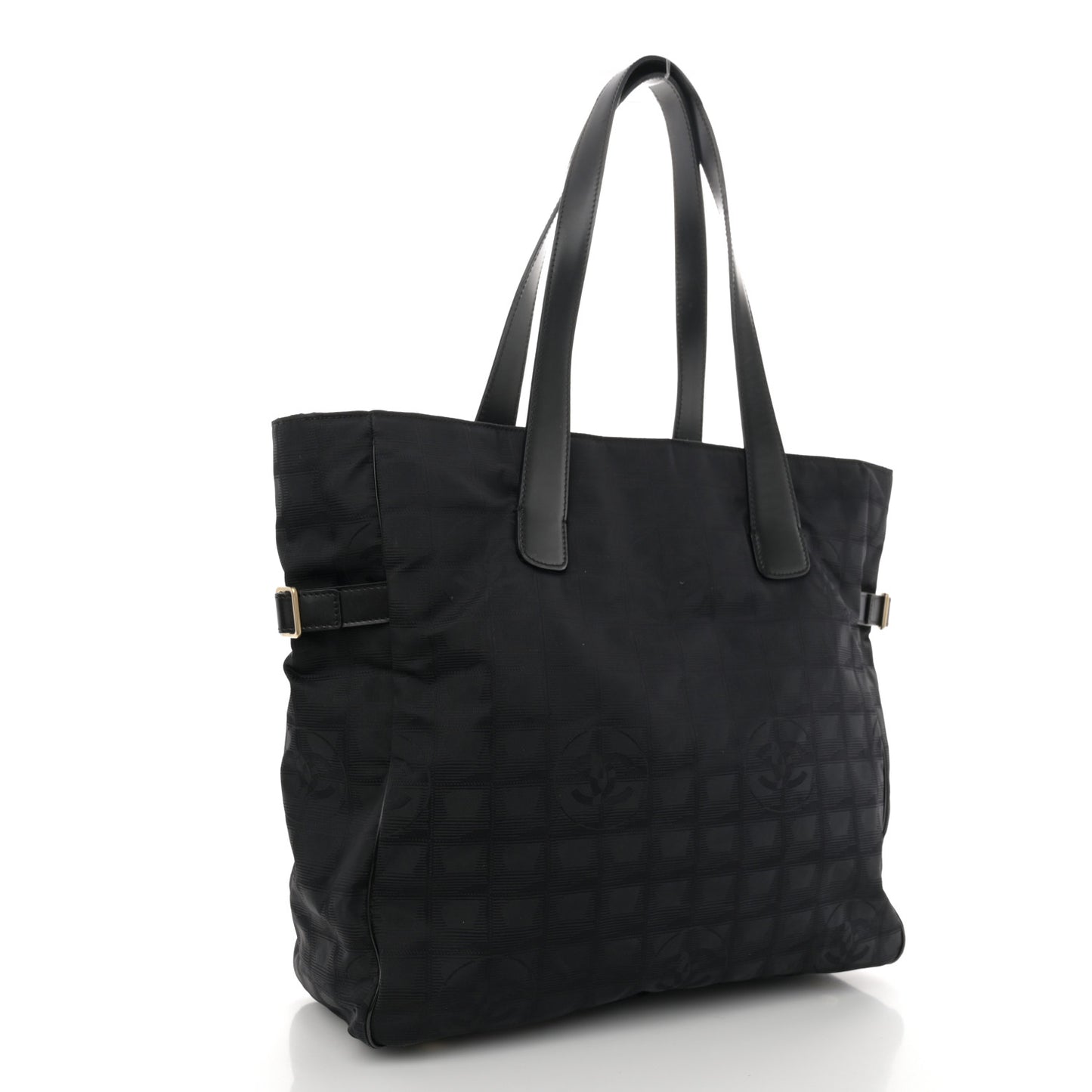Nylon Medium Travel Tote Black