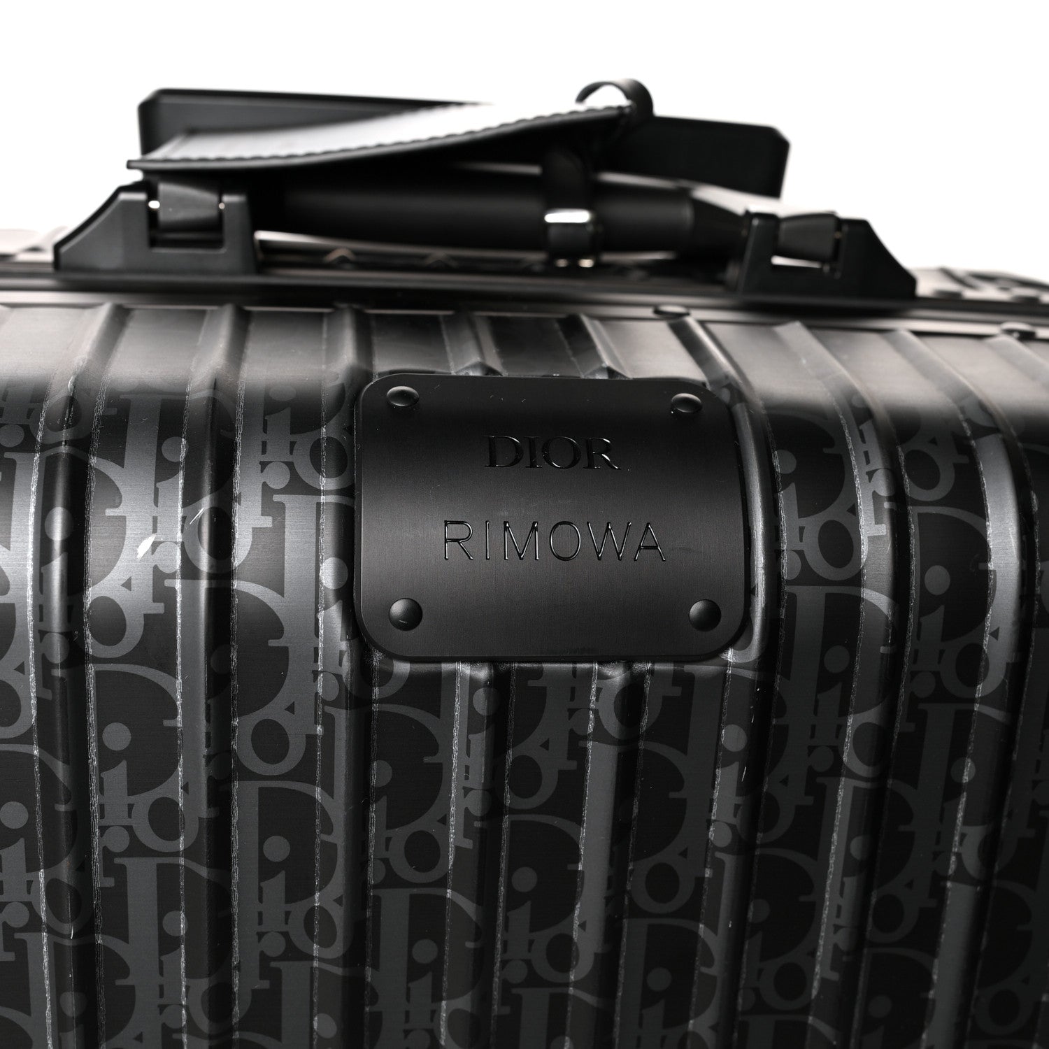Christian Dior X RIMOWA Aluminum Zucca Print Roll Away Carry On Luggage 5 of 16