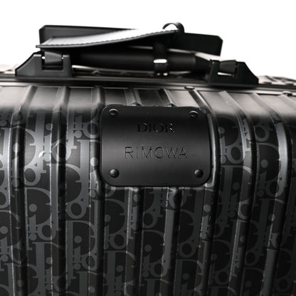 Christian Dior X RIMOWA Aluminum Zucca Print Roll Away Carry On Luggage 5 of 16