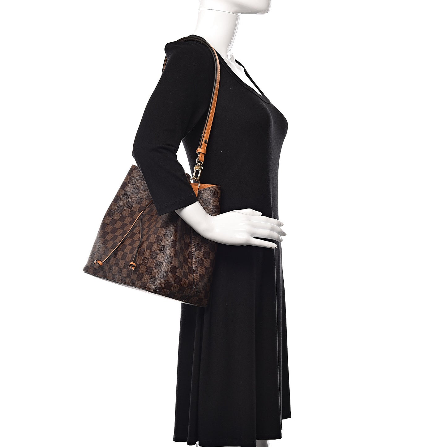 Damier Ebene Neonoe MM Safran