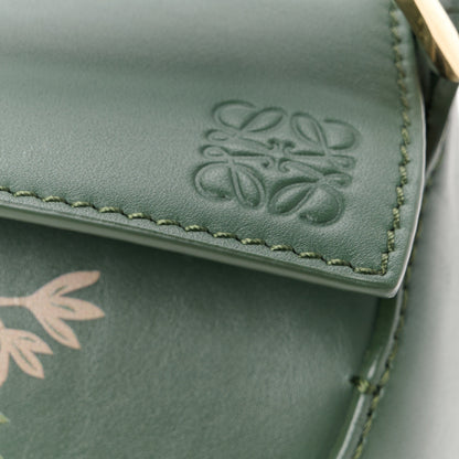Loewe X SUNA FUJITA Satin Calfskin Mini Pandas Puzzle Edge Bag Bottle Green 7 of 11