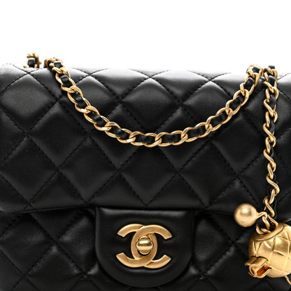 Chanel Lambskin Quilted Mini Pearl Crush Flap Black 5 of 11