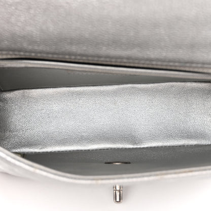 Chanel Metallic Caviar Quilted Mini Rectangular Flap Silver 5 of 11