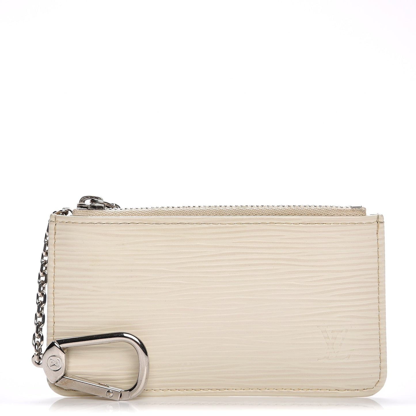 Epi Key Pouch Ivory