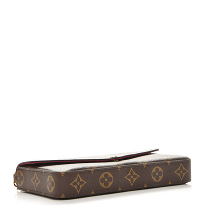 Louis Vuitton Monogram Pochette Felicie Chain Wallet Fuchsia 4 of 8