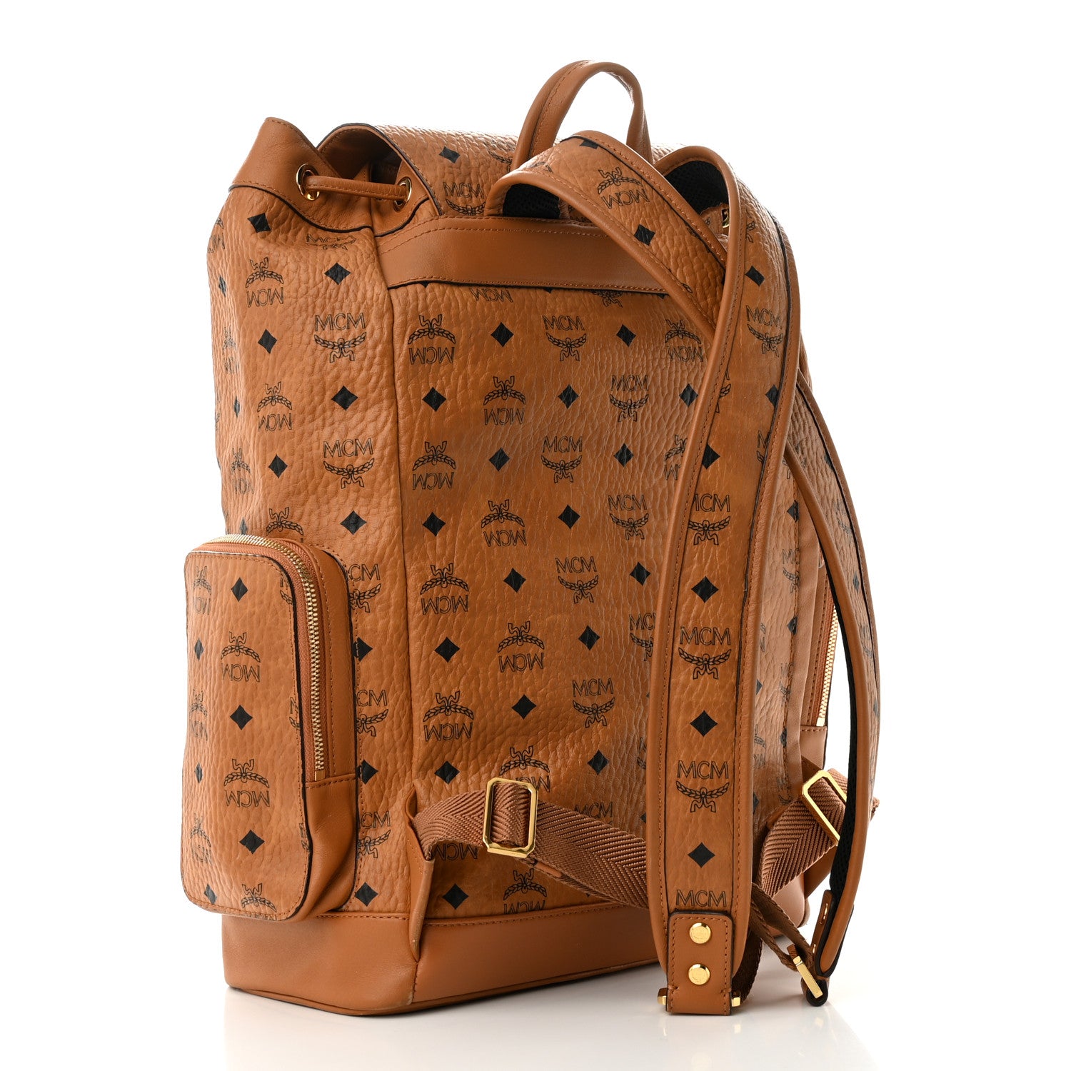 MCM Visetos Brandenburg Backpack Cognac 3 of 11