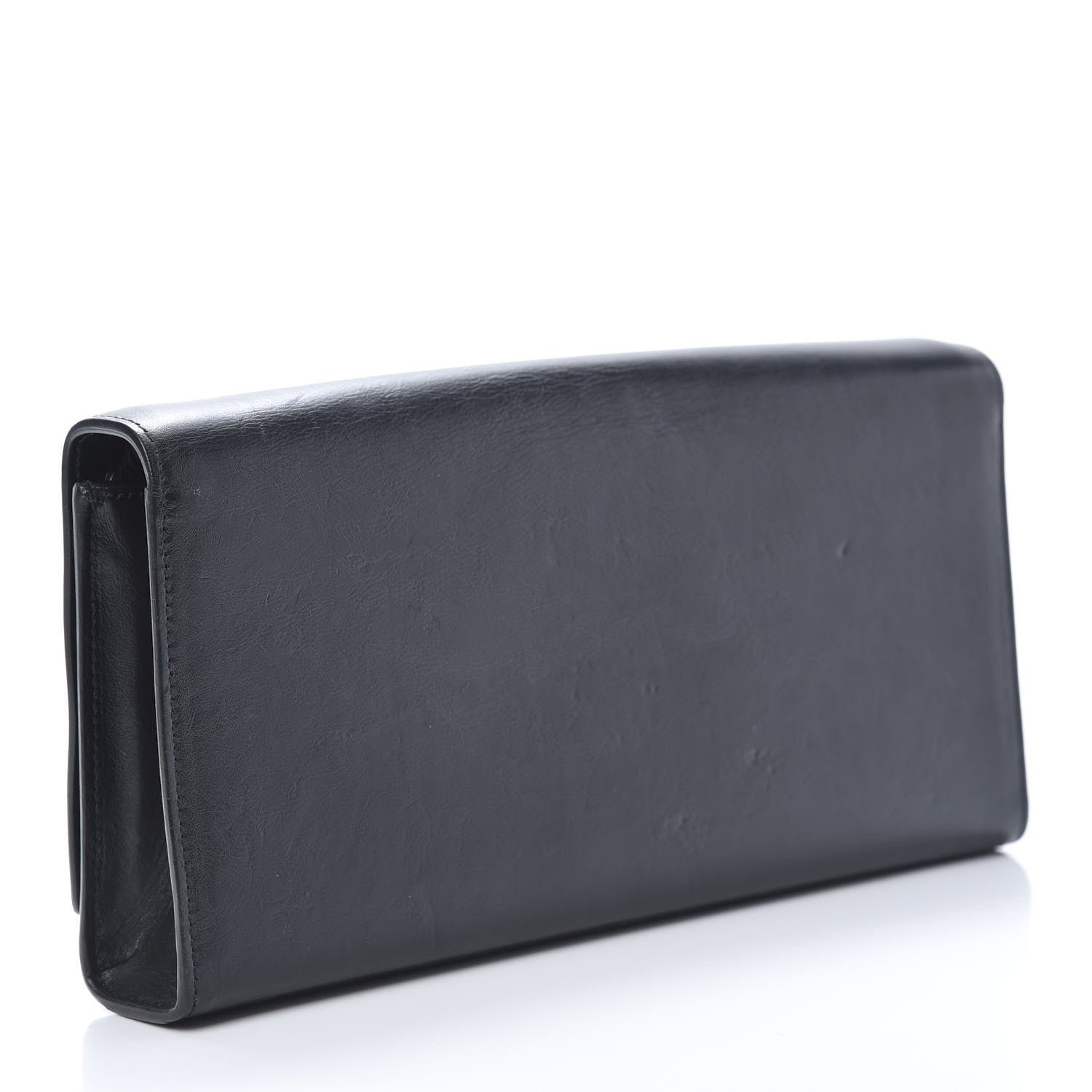 Saint Laurent Calfskin Rope Monogram Cassandre Clutch Black 3 of 14