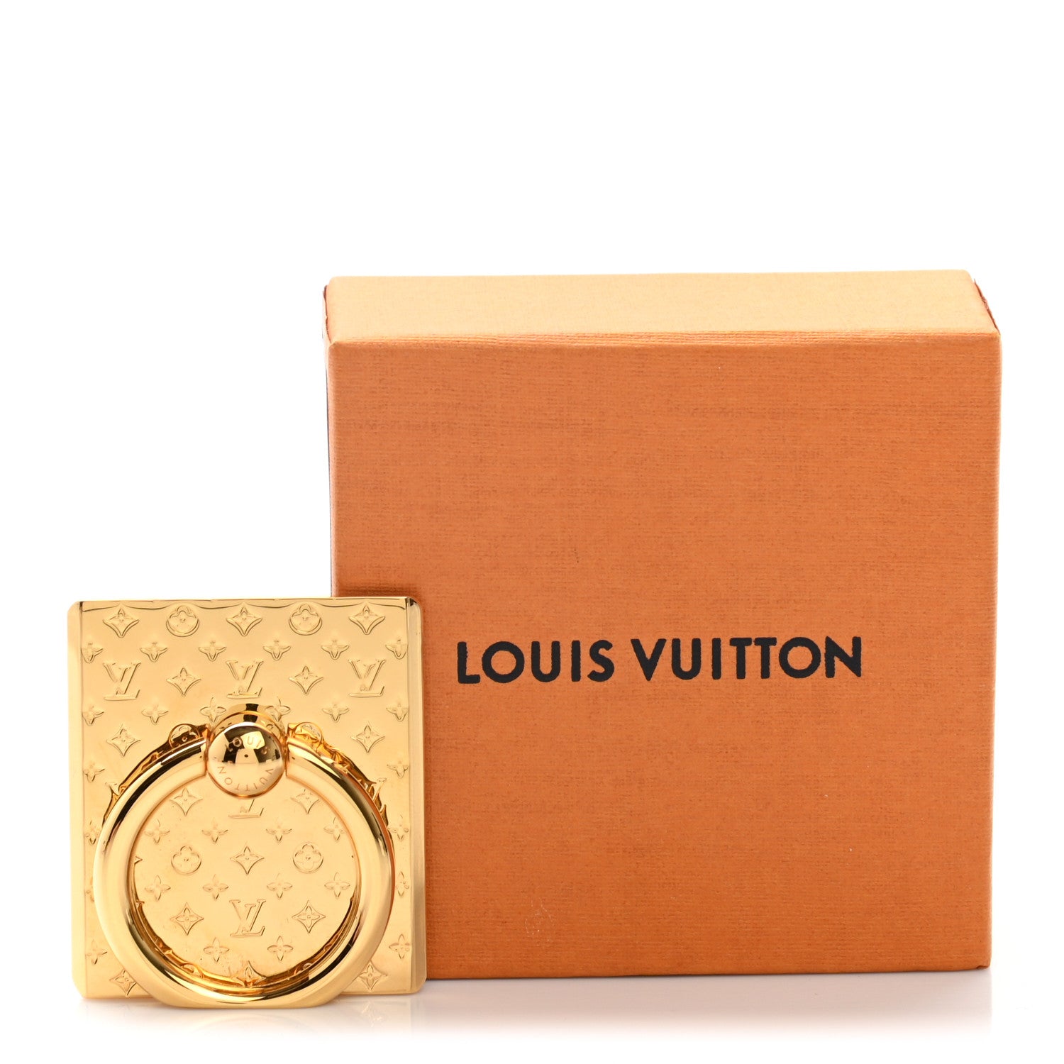Louis Vuitton Nanogram Phone Ring Holder Gold 5 of 5