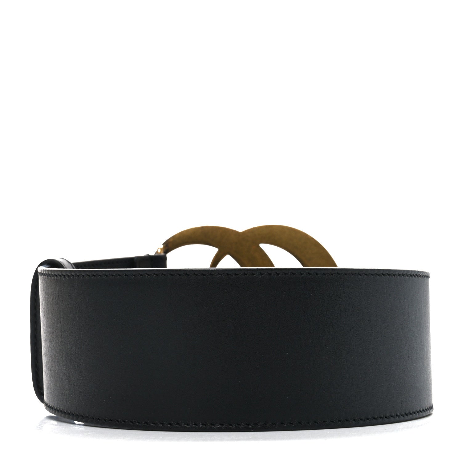 Gucci Calfskin Crystal Double G 55mm Belt 105 42 Black 2 of 4