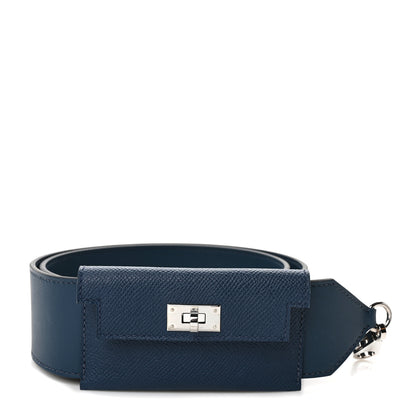 Hermes Swift Epsom Pocket Kelly Shoulder Strap Colvert Bleu 1 of 5