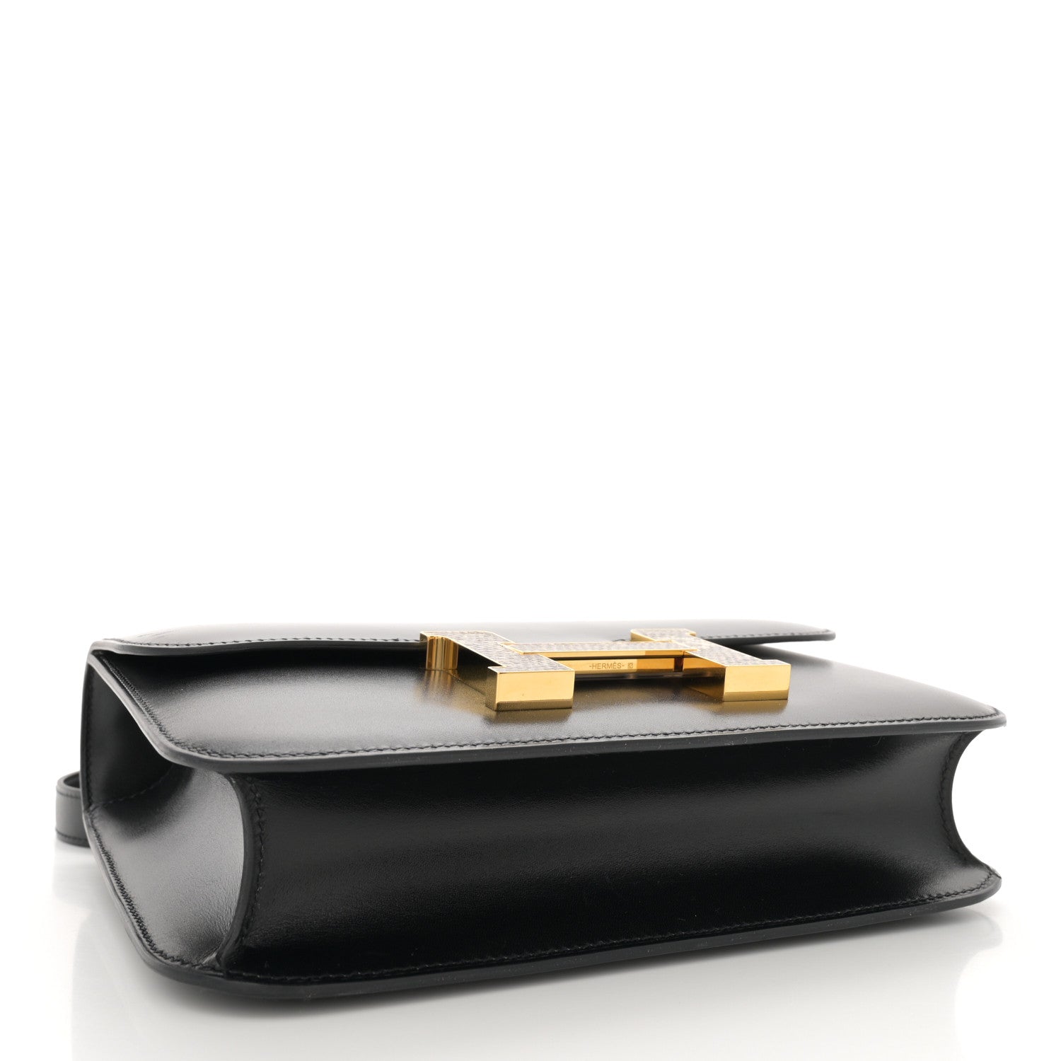 Hermes Box Lizard Constance 24 Black Ombre 4 of 12