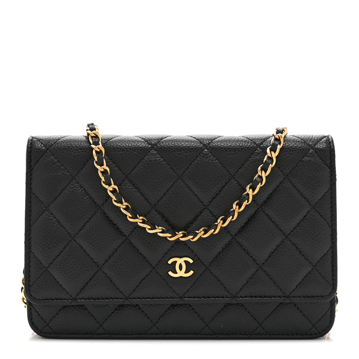 Chanel Caviar Quilted Wallet on Chain WOC Black 1 of 11