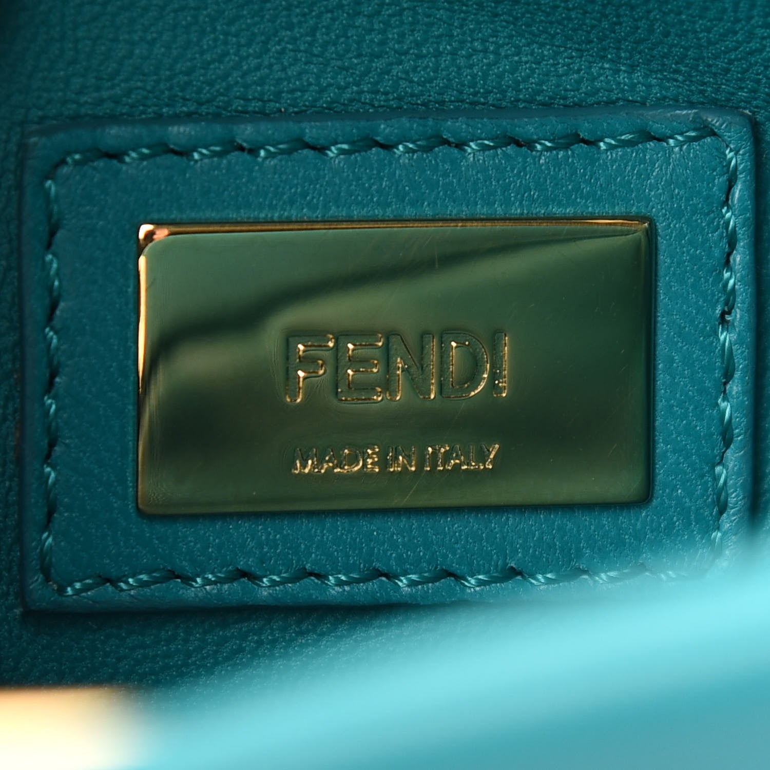 Fendi Nappa Mini Peekaboo Iconic Satchel Lago 7 of 14