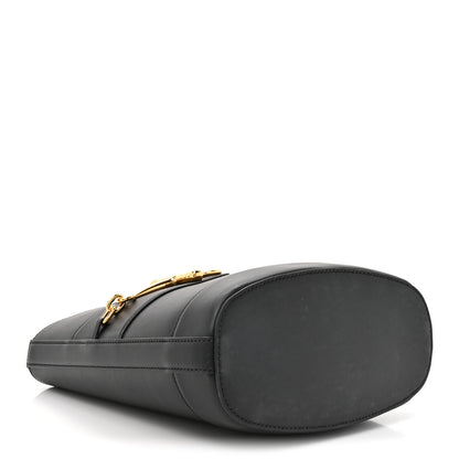 Gucci Arabella Calfskin Horsebit 73 Medium Bucket Bag Black 4 of 10