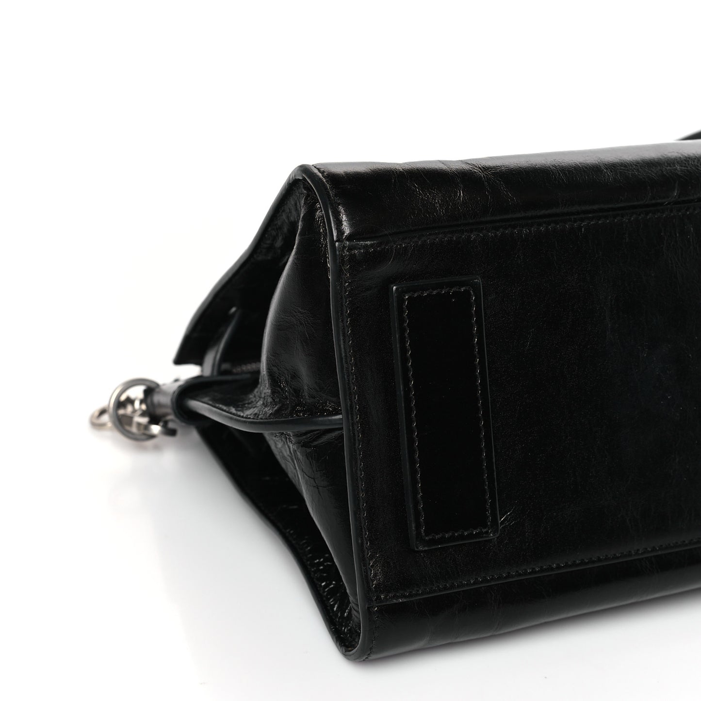 Glace Calfskin Baby Souple Sac De Jour Black
