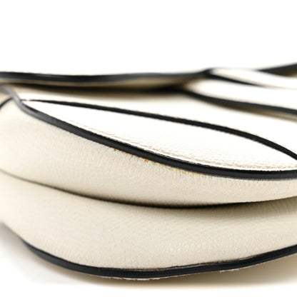 Christian Dior Grained Calfskin Mini Saddle Bag White 9 of 12