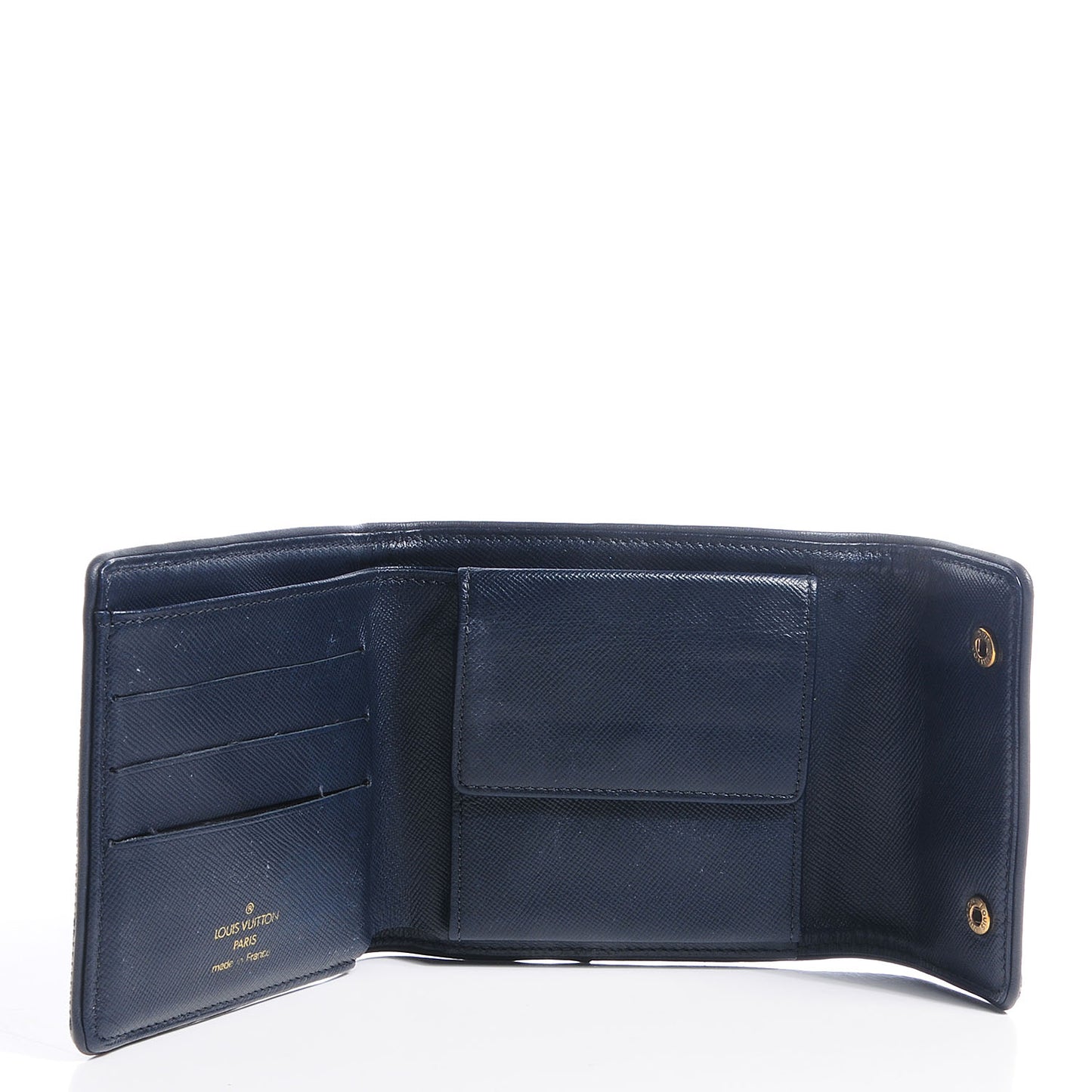 Mini Monogram Compact Wallet Blue