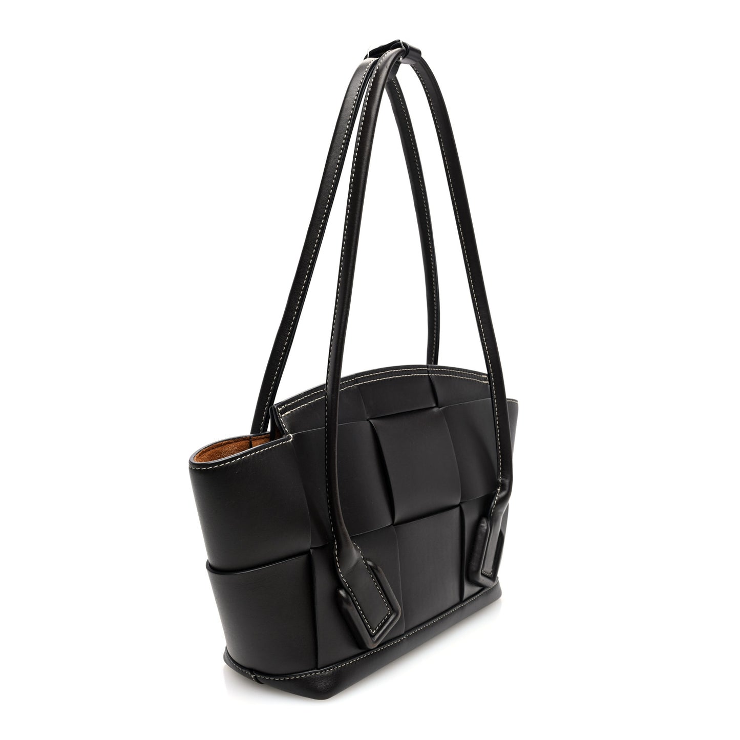 French Calfskin Maxi Intrecciato Small Arco Fondant