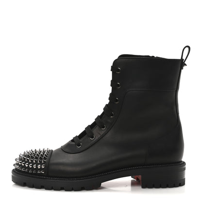 Christian Louboutin Calfskin Spikes TS Croc Flat Boots 42 Black 1 of 9