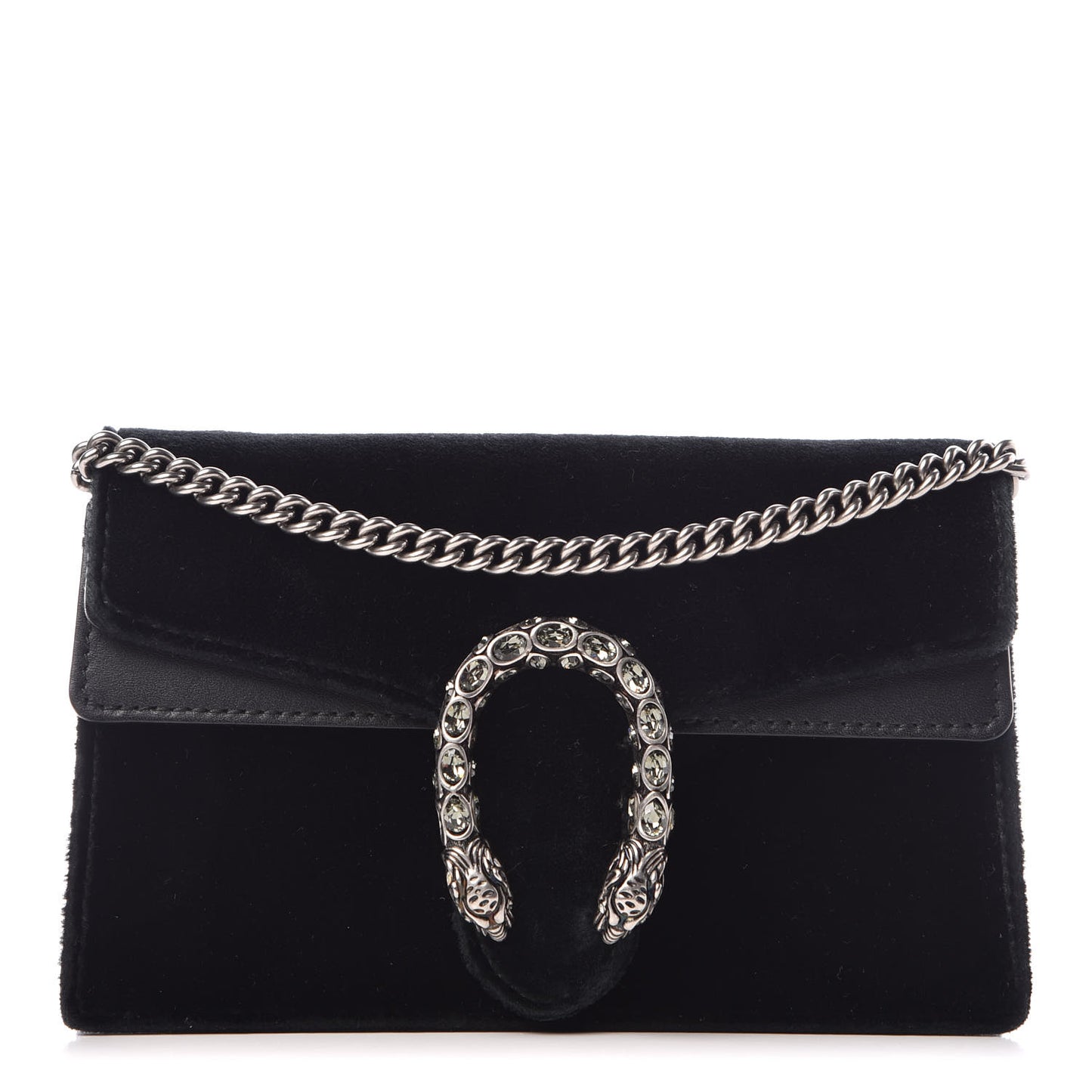 Velvet Super Mini Dionysus Shoulder Bag Black