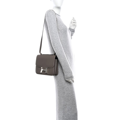 Hermes Epsom Horseshoe Constance 24 Etain Black 2 of 11