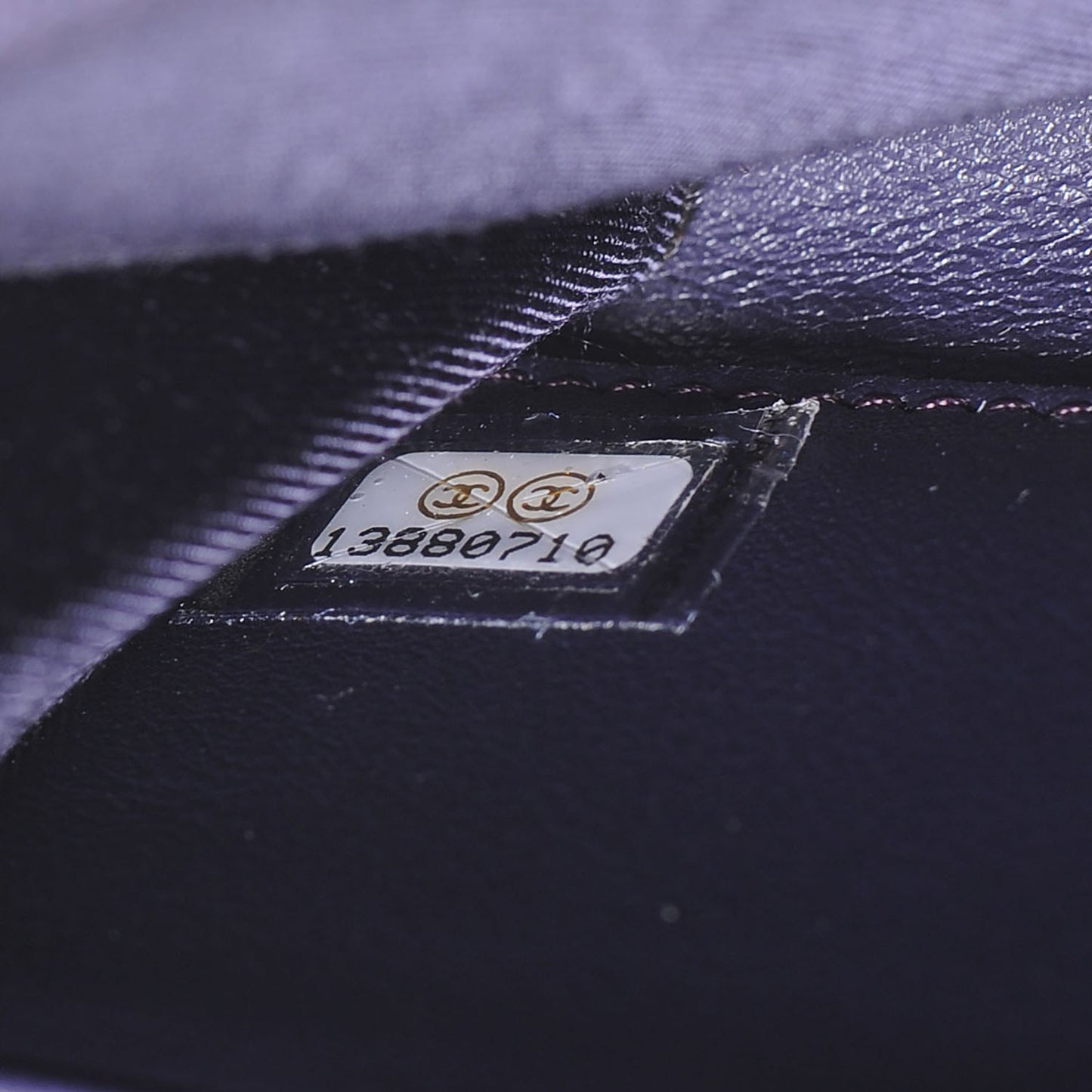 Patent Quilted Large Zip Around Wallet Purple