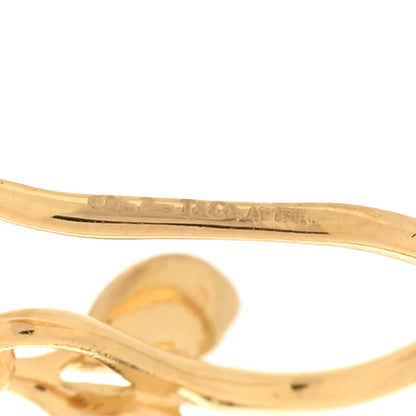 Tiffany 18K Yellow Gold Citrine Paloma Picasso Olive Leaf Drop Earrings 4 of 4
