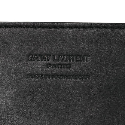 Saint Laurent Raffia Calfskin Le 5 A 7 Mini Hobo Black 7 of 11