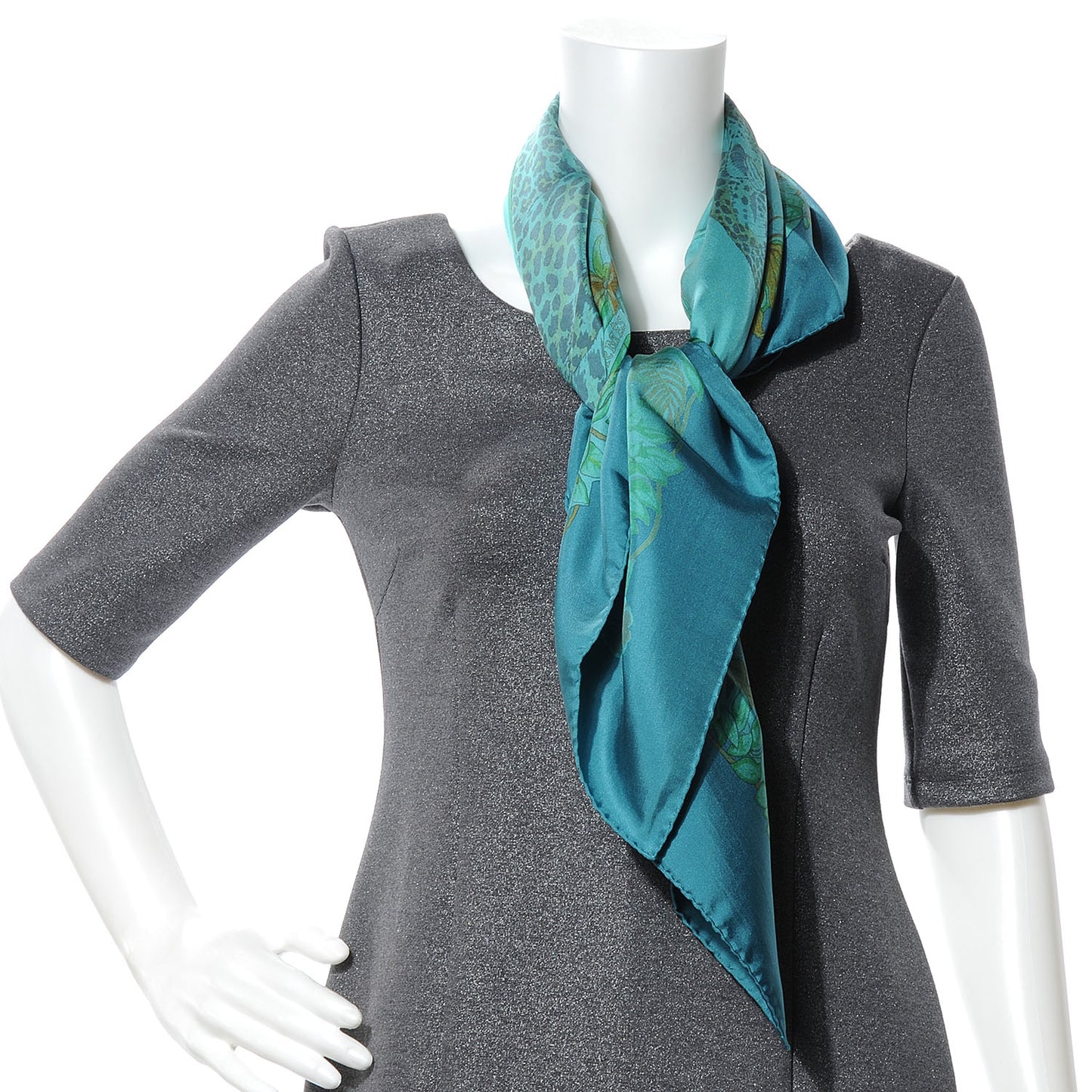 Silk Dip Dye Jungle Love Scarf 90