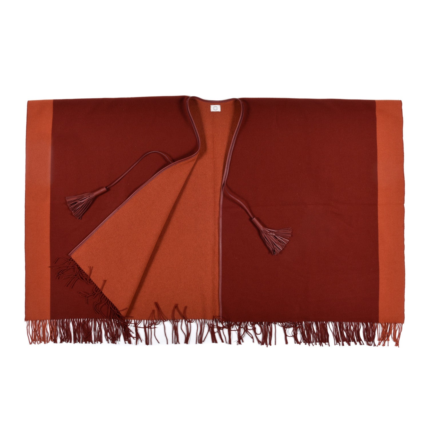 Hermes Merino Wool Cashmere Rocabar Poncho 2 of 5