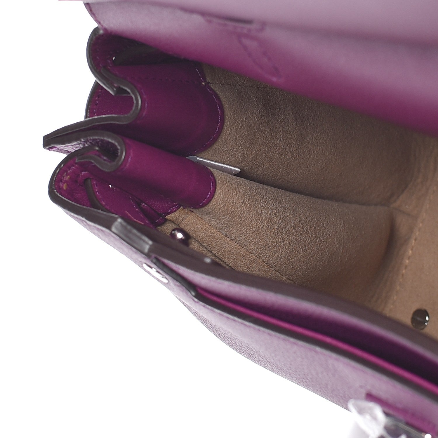 MCM Grained Calfskin Medium Milla Convertible Backpack Mystic Purple 6 of 8
