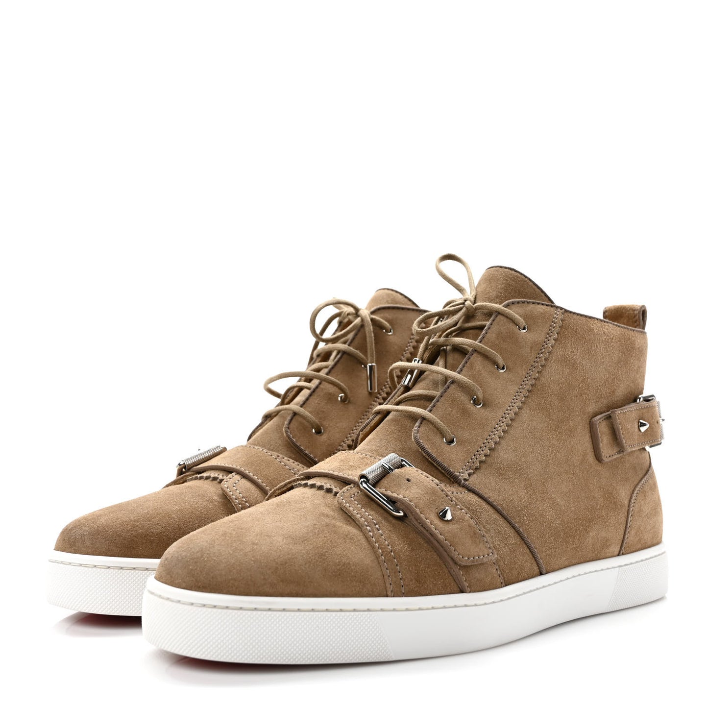 Veau Velours Mens Flat Nono Sneakers 43.5 Camel