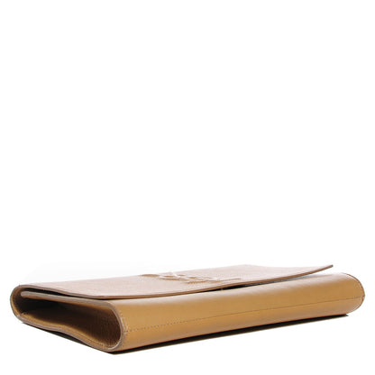 Saint Laurent Goatskin Large Belle De Jour Clutch Beige 4 of 7