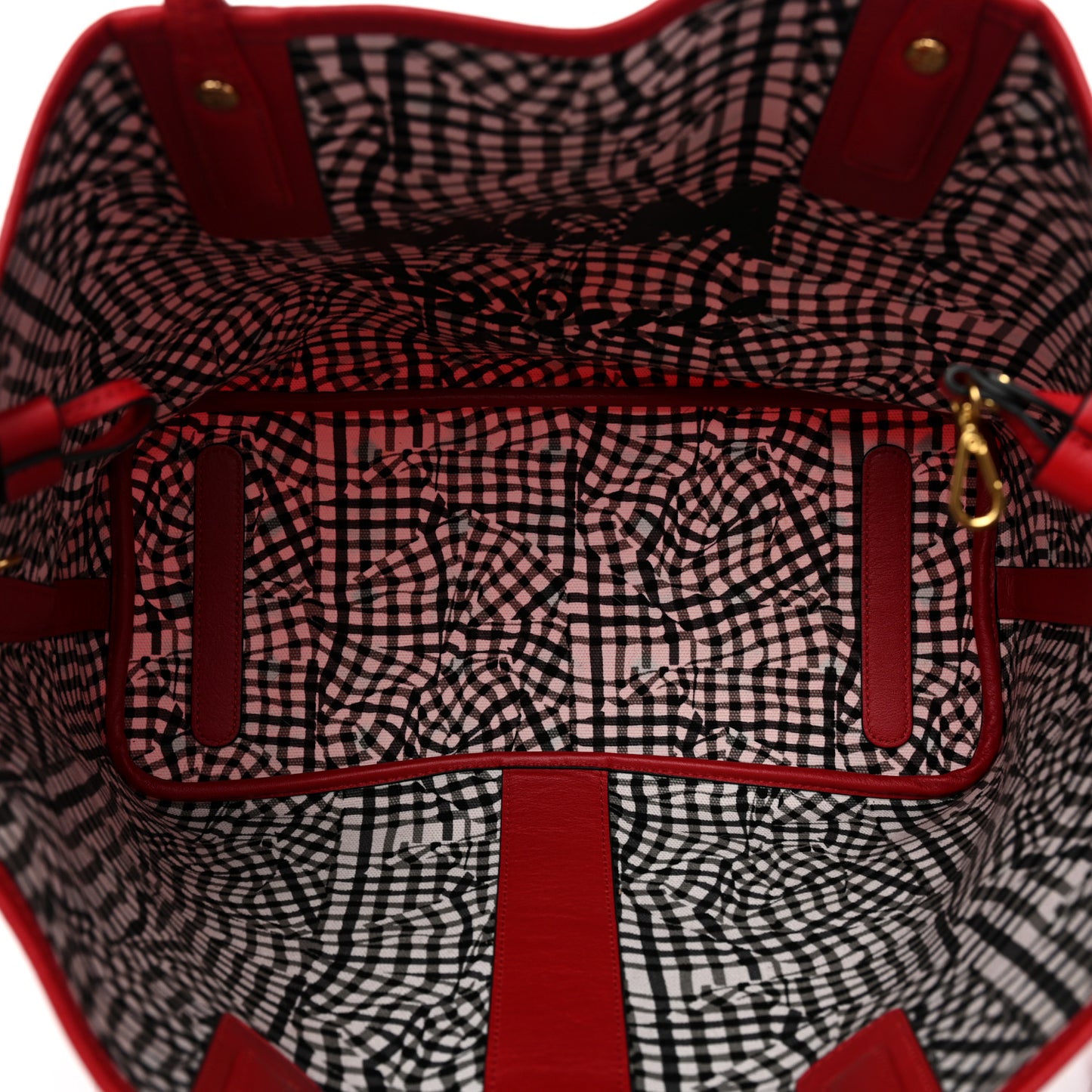 Visetos Medium Liz Reversible Shopper Tote Ruby Red