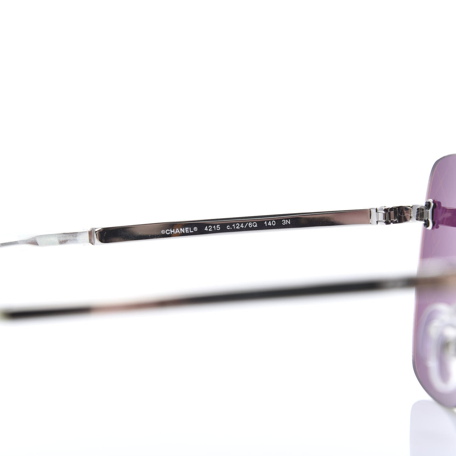 Chanel Shield Runway Sunglasses 4215 Silver Red 5 of 6