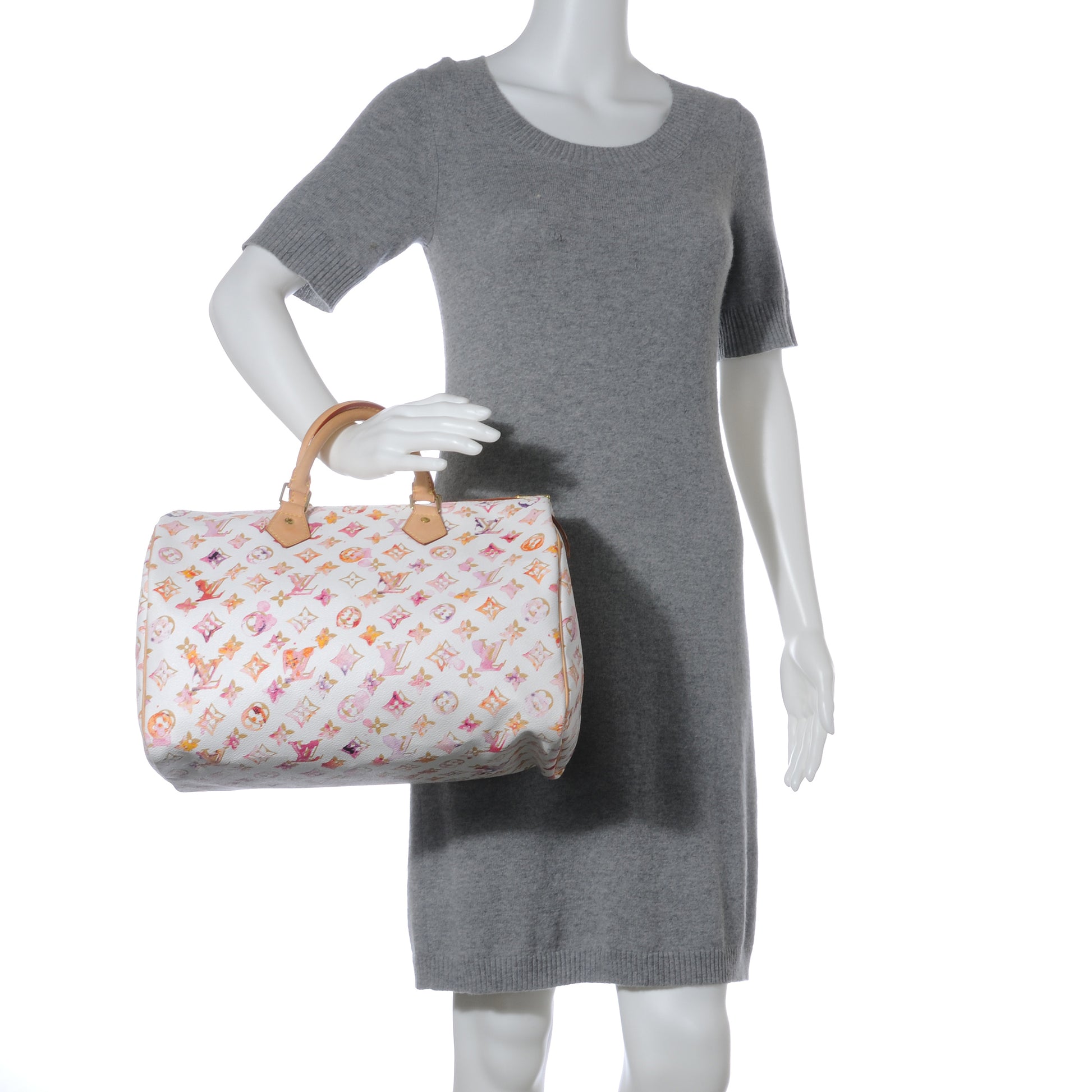Louis Vuitton Watercolor Aquarelle Speedy 35 White 2 of 7
