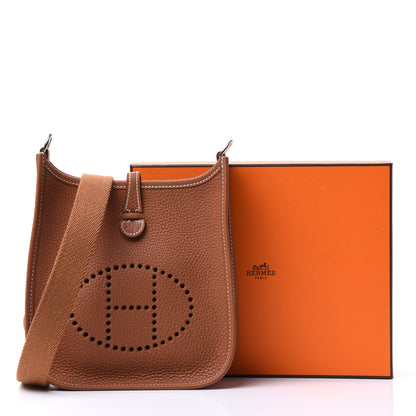 Hermes Taurillon Clemence Evelyne TPM Gold 10 of 10
