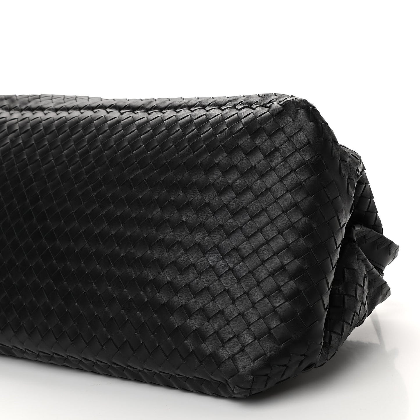 Nappa Intrecciato Large Bowler Black