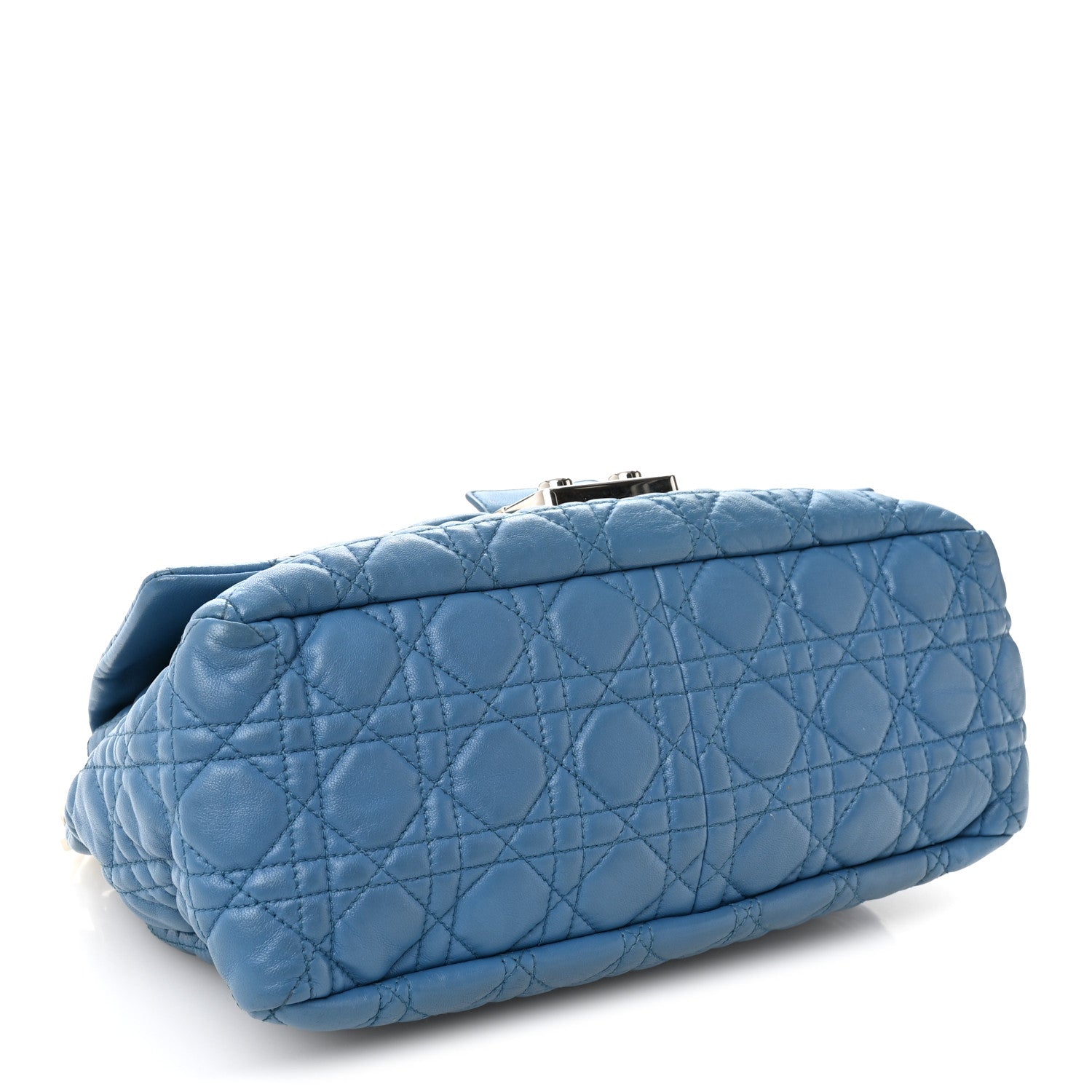 Christian Dior Lambskin Cannage Large Miss Dior Flap Blue 4 of 12