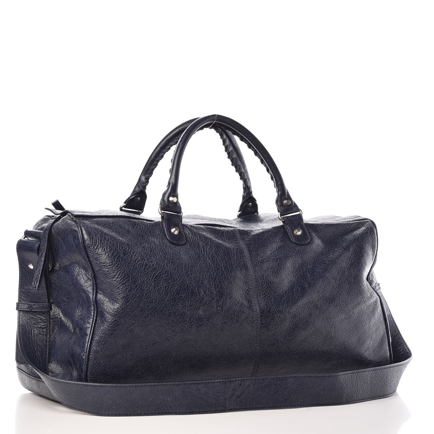 Balenciaga Agneau Classic Silver Hardware S Squash Boston Bleu Nuit Dark Sea 3 of 8