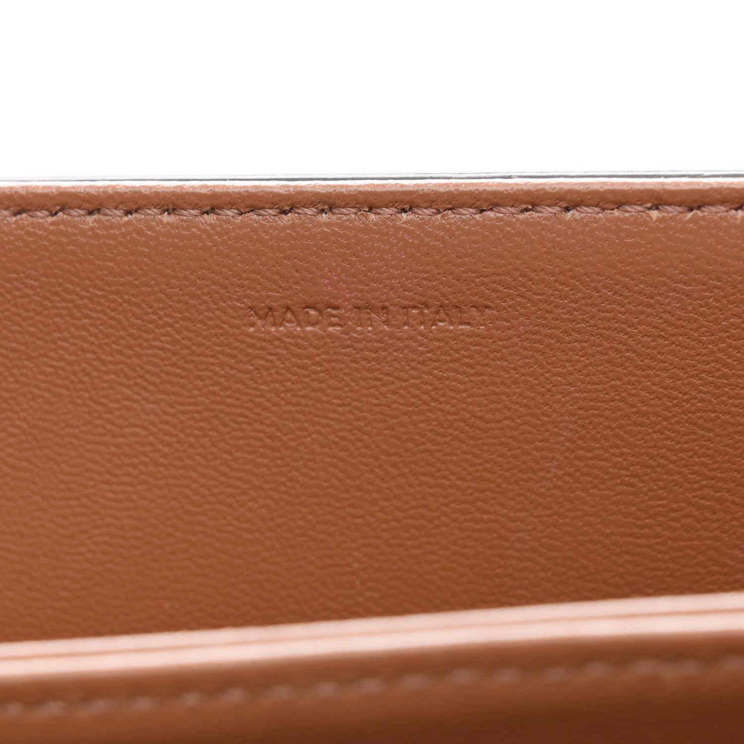 Celine Triomphe Canvas Calfskin Medium Triomphe Bag Tan 7 of 11