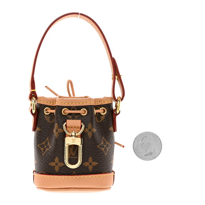 Louis Vuitton Monogram Micro Noe Bag Charm Key Ring 2 of 4