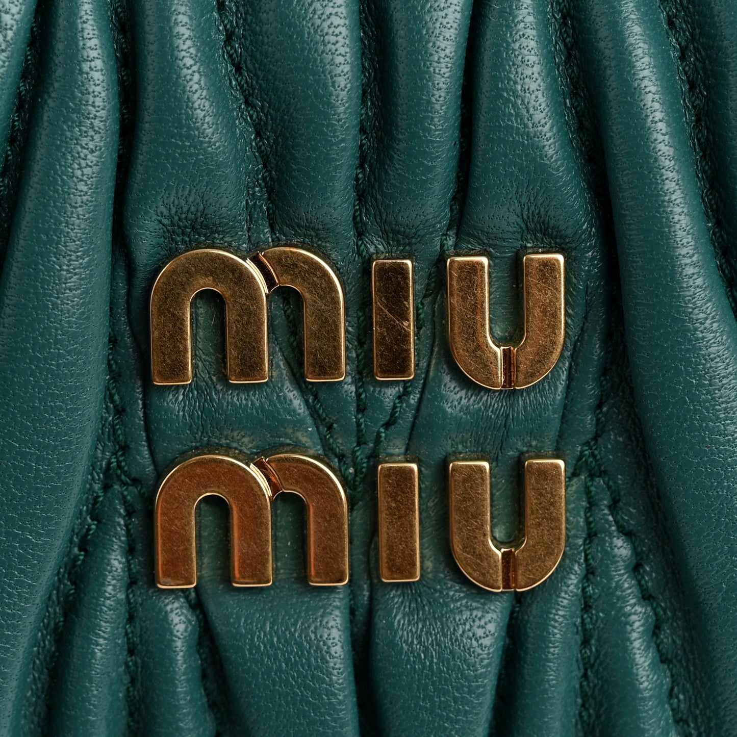 Nappa Matelasse Mini Wander Hobo Green