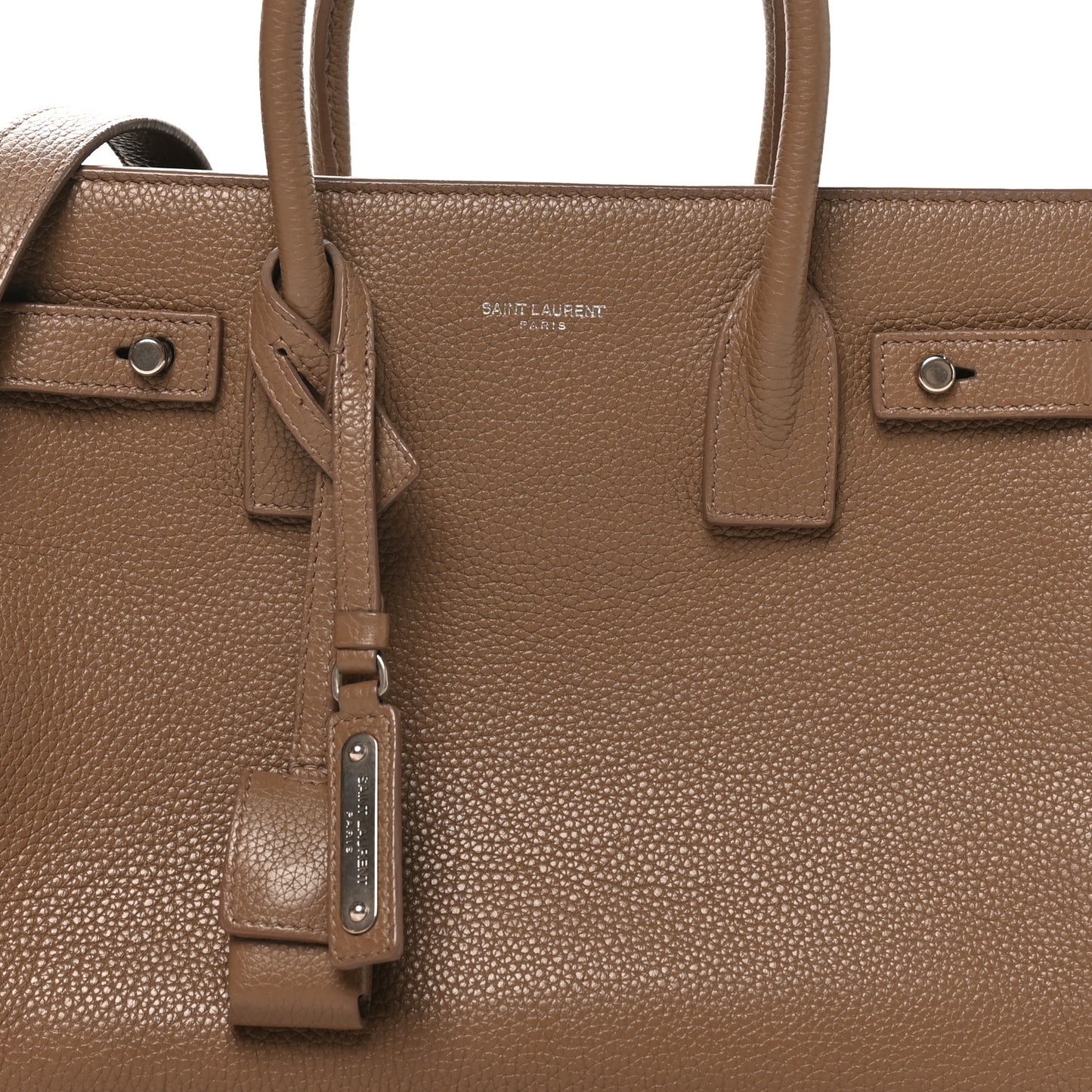 Grained Calfskin Baby Sac De Jour Souple Dark Beige