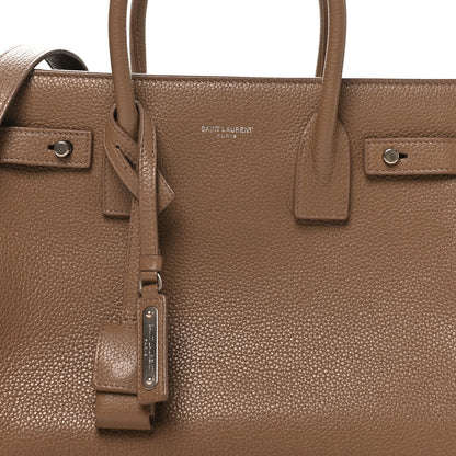 Saint Laurent Grained Calfskin Baby Sac De Jour Souple Dark Beige 9 of 12