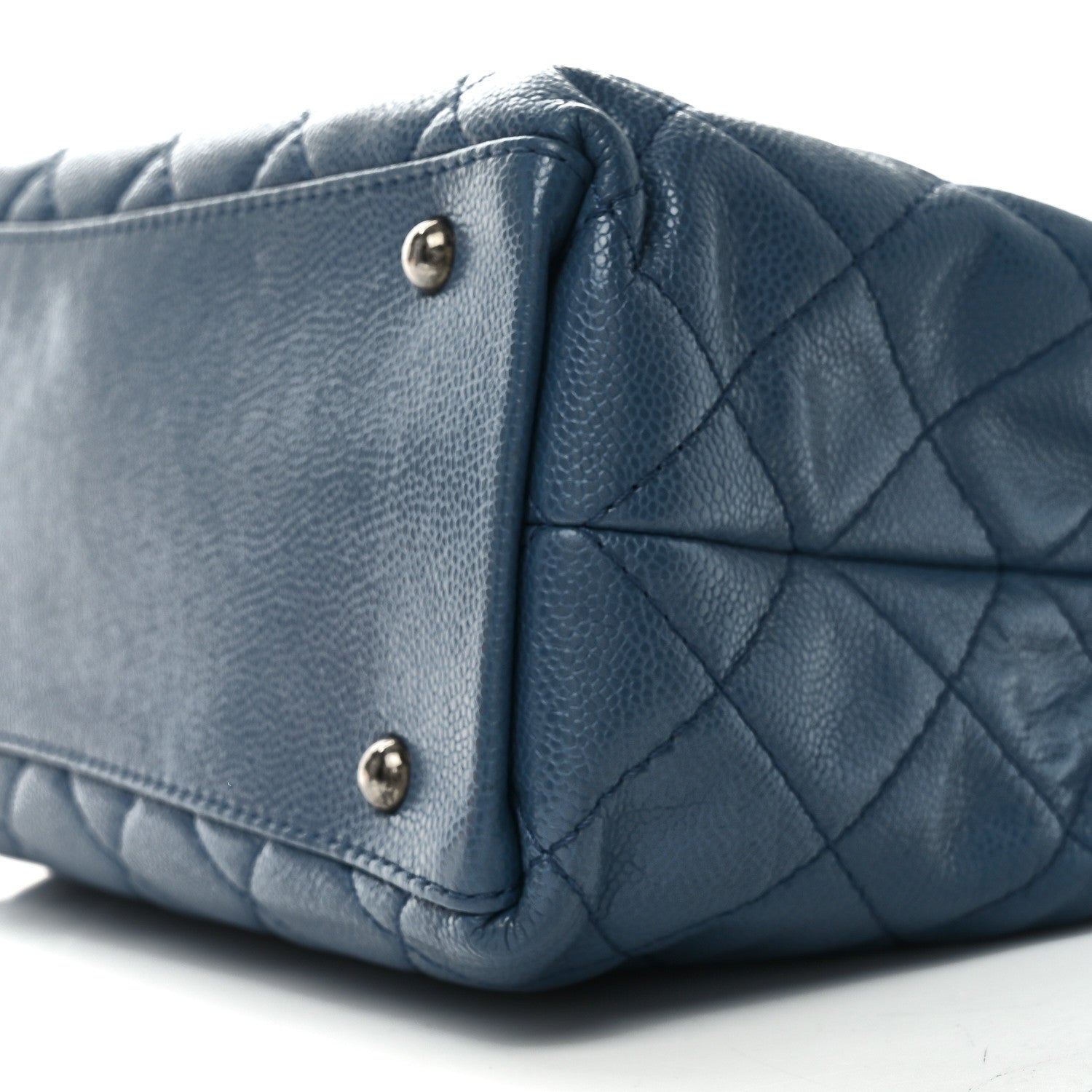 Chanel Caviar Medium Be Caviar Tote Blue 10 of 10