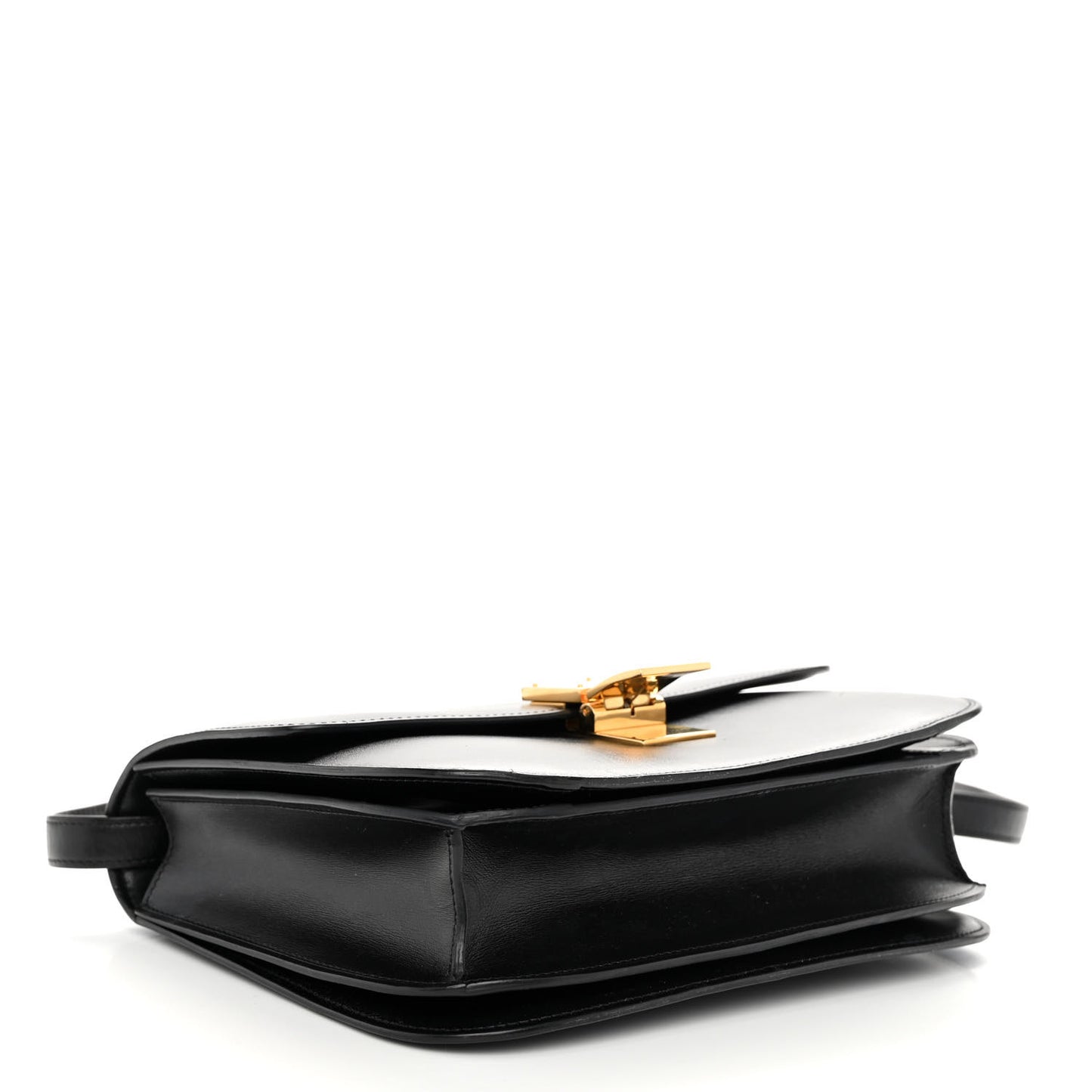 Box Calfskin Medium Classic Box Flap Bag Black