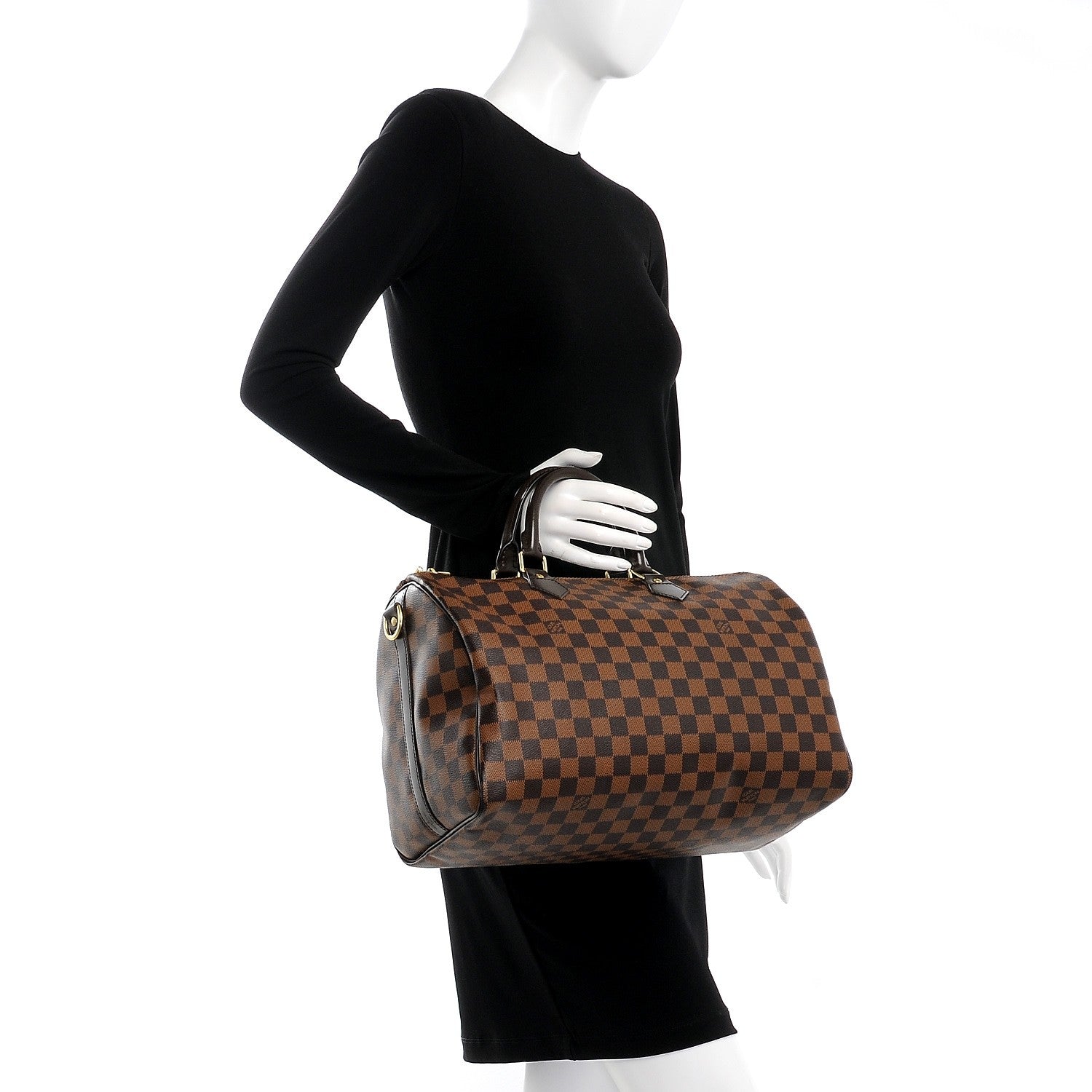Louis Vuitton Damier Ebene Speedy Bandouliere 35 3 of 9